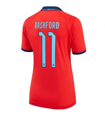 England Marcus Rashford #11 Replika Udebanetrøje Dame VM 2022 Kortærmet